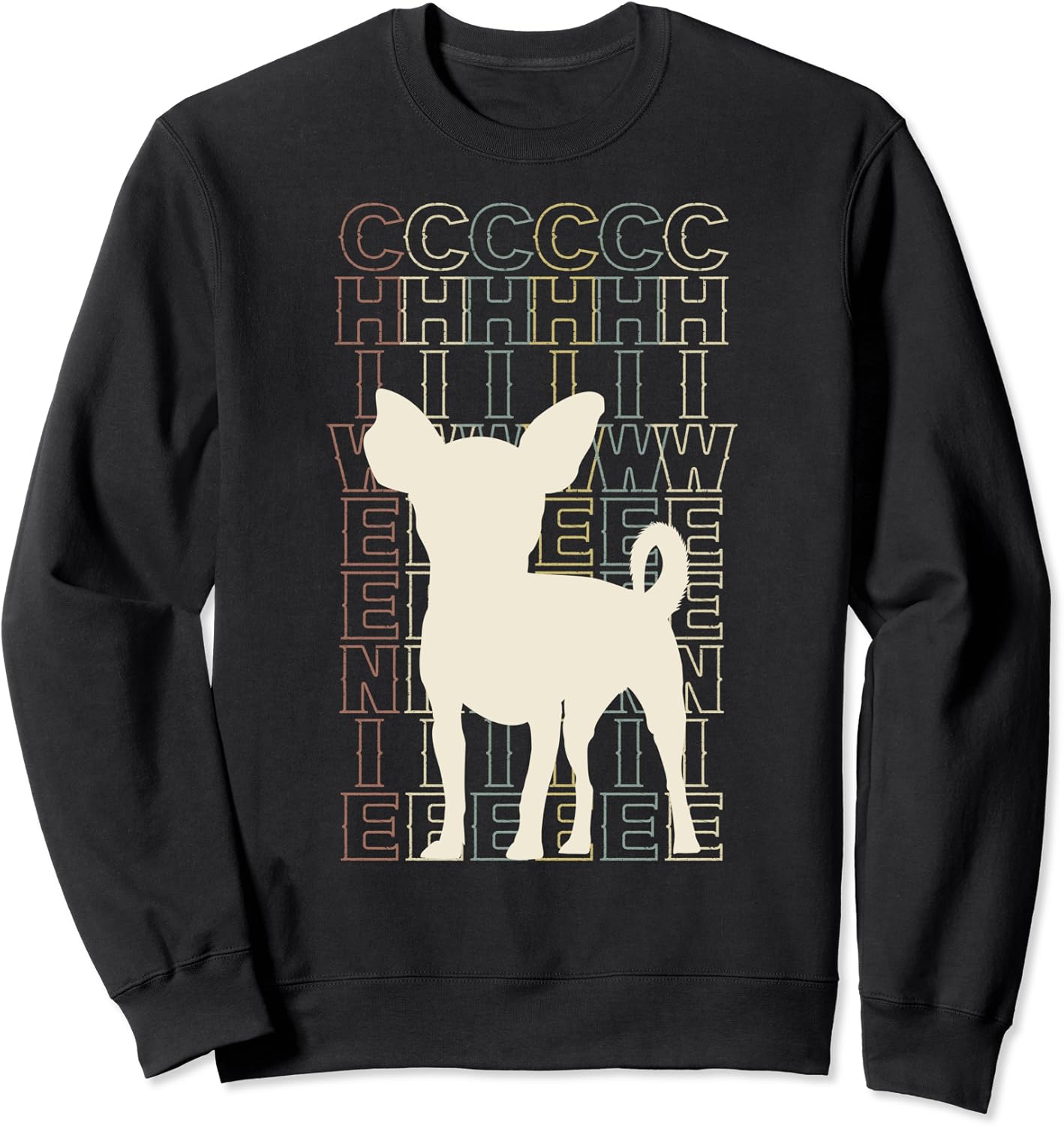 Cute Retro Chiweenie Silhouette Gift design for Chiweenies